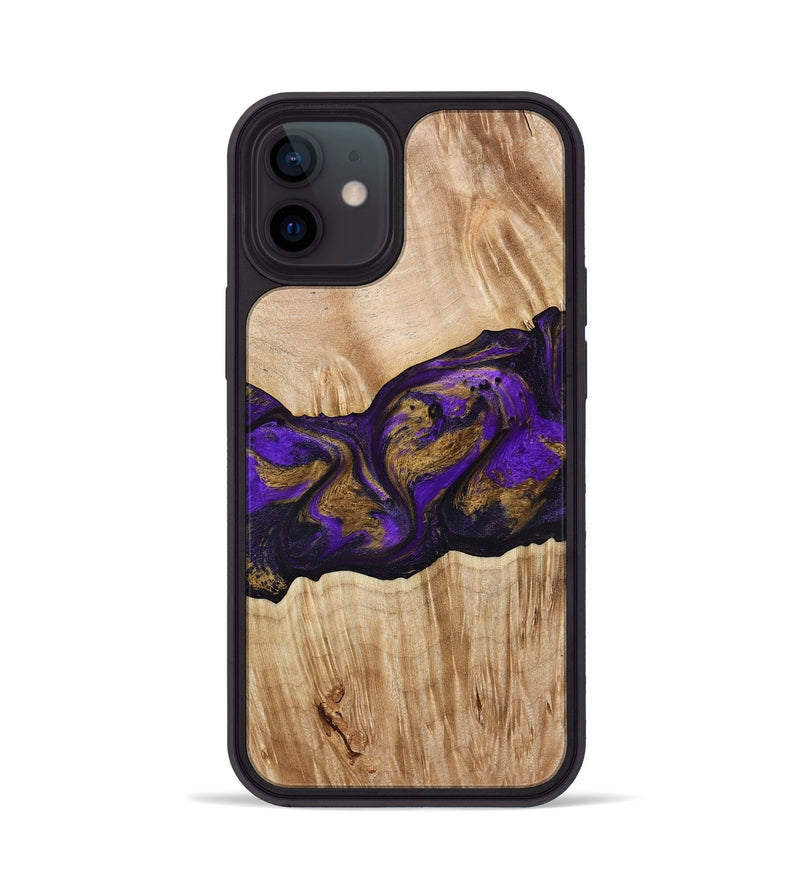 iPhone 12 Wood Phone Case - Almira (Purple, 775678)