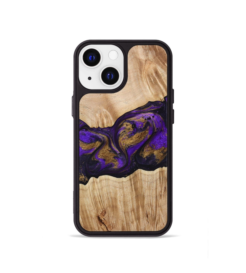 iPhone 13 mini Wood Phone Case - Almira (Purple, 775678)