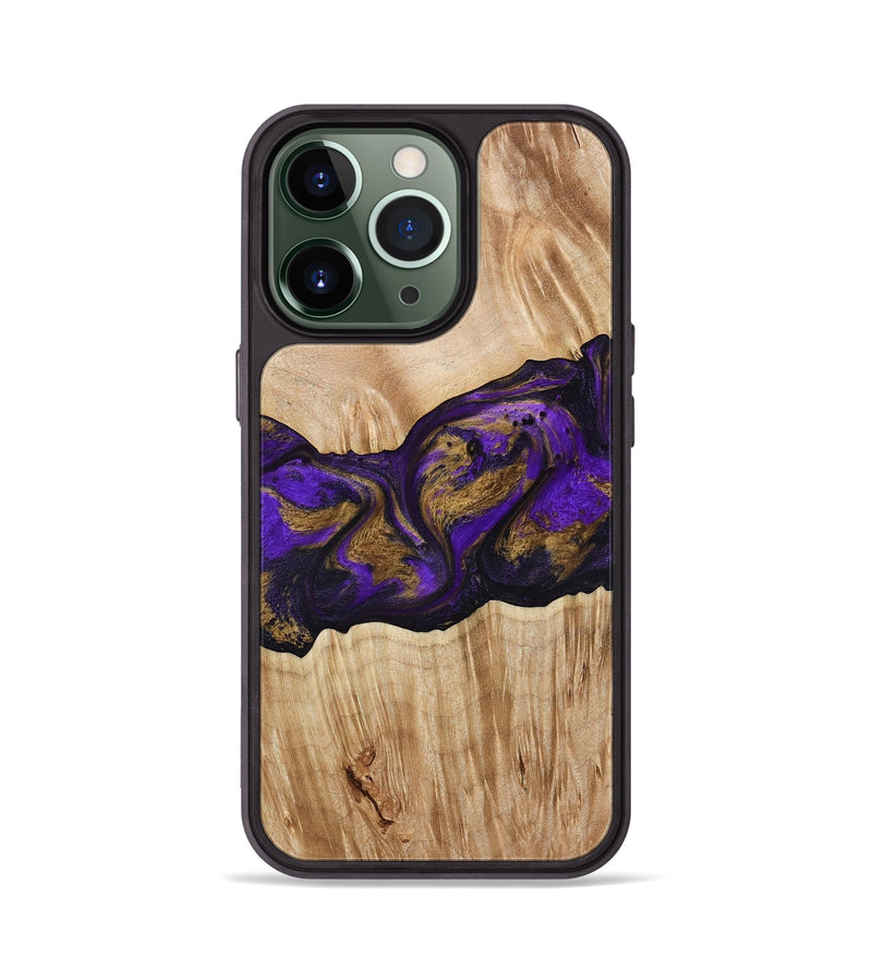 iPhone 13 Pro Wood Phone Case - Almira (Purple, 775678)
