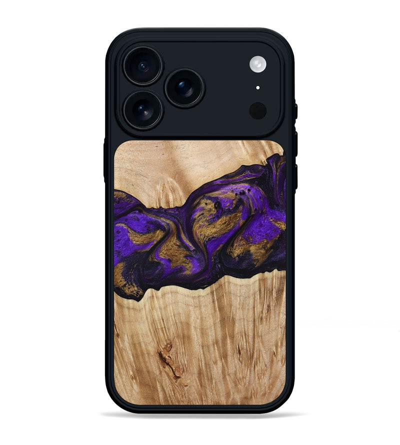 iPhone 17 Pro Max Wood Phone Case - Almira (Purple, 775678)