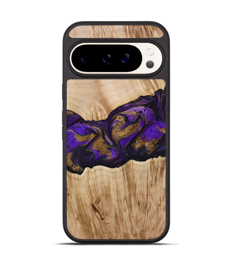 Pixel 9 Pro Wood Phone Case - Almira (Purple, 775678)