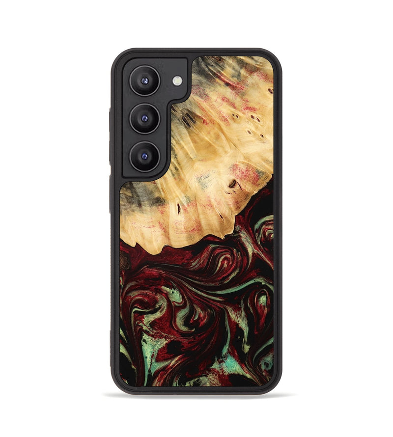 Galaxy S23 Wood Phone Case - Daquan (Red, 775686)