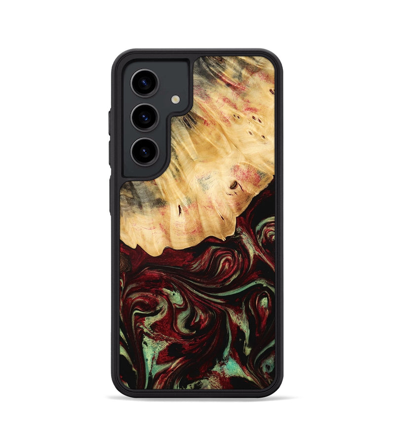 Galaxy S24 Wood Phone Case - Daquan (Red, 775686)
