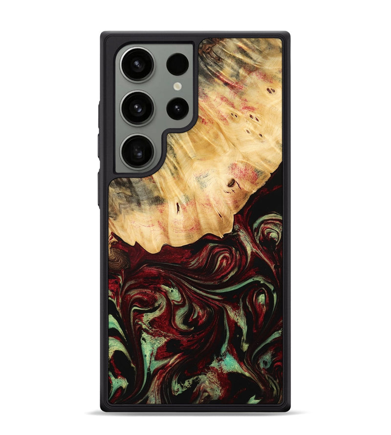 Galaxy S24 Ultra Wood Phone Case - Daquan (Red, 775686)