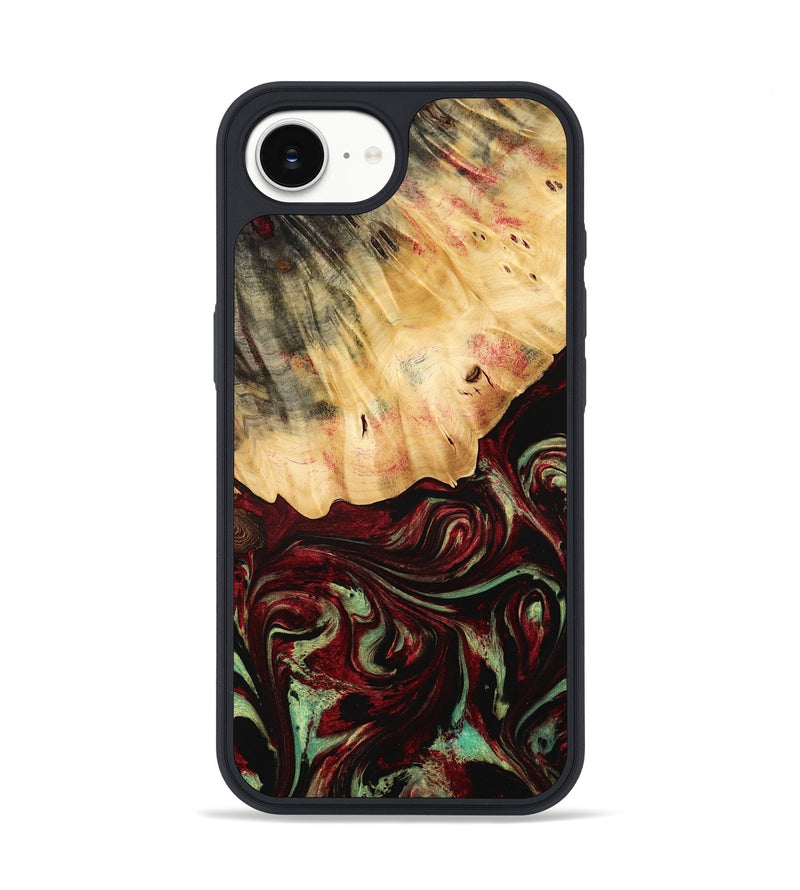 iPhone 16e Wood Phone Case - Daquan (Red, 775686)