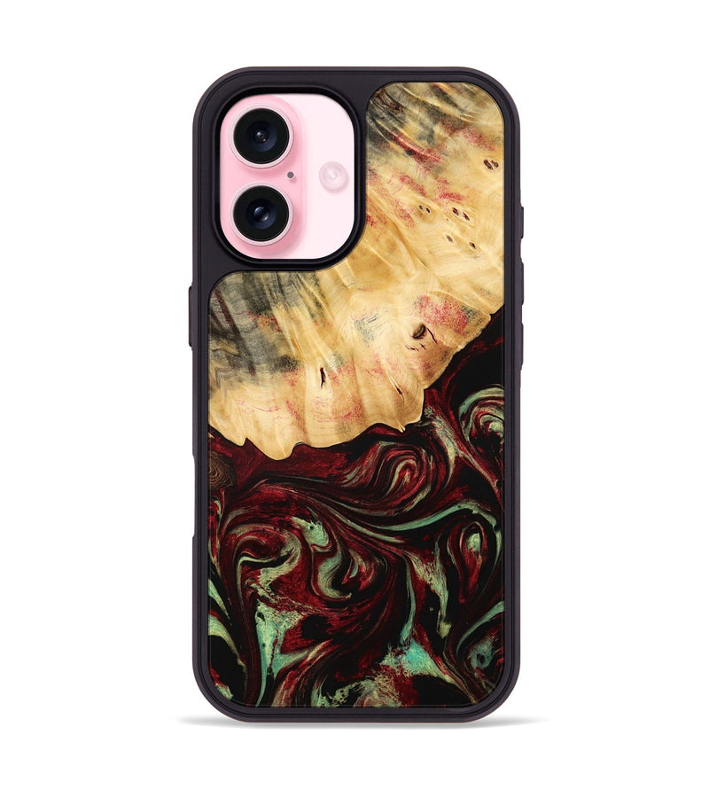 iPhone 17 Wood Phone Case - Daquan (Red, 775686)