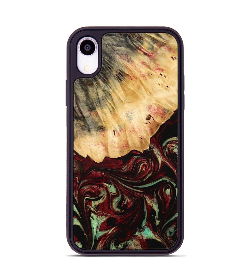 iPhone Xr Wood Phone Case - Daquan (Red, 775686)