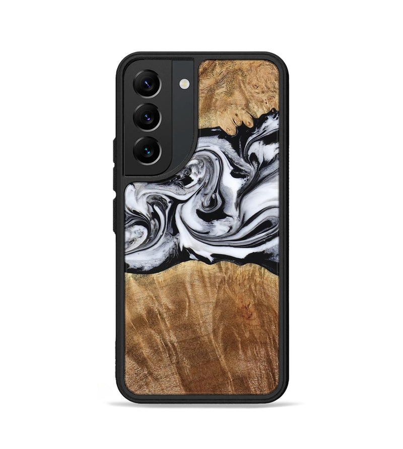 Galaxy S22 Wood Phone Case - Sunny (Black & White, 775992)