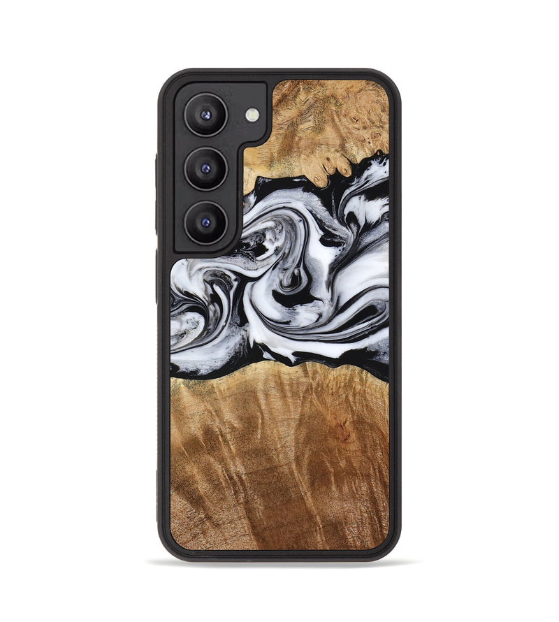 Galaxy S23 Wood Phone Case - Sunny (Black & White, 775992)
