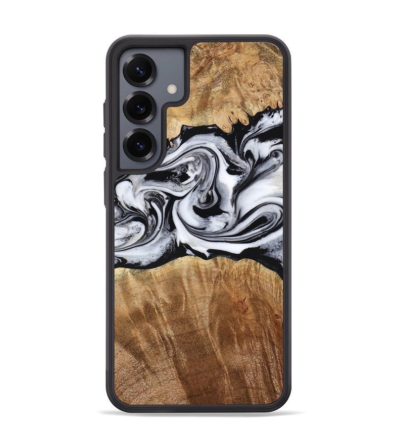 Galaxy S25 Plus Wood Phone Case - Sunny (Black & White, 775992)