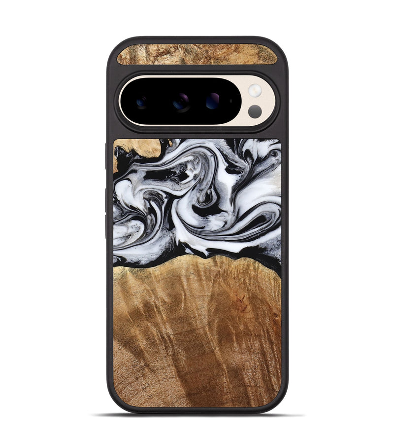 Pixel 10 Wood Phone Case - Sunny (Black & White, 775992)