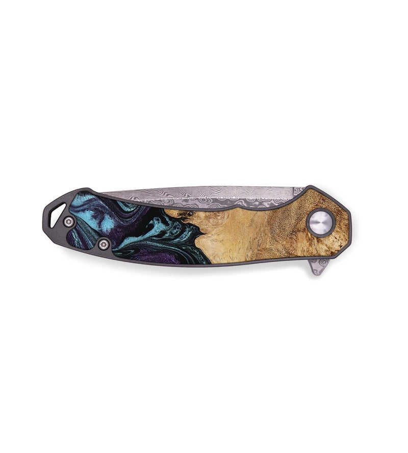 EDC Wood Pocket Knife - Dalia (Blue, 776008)