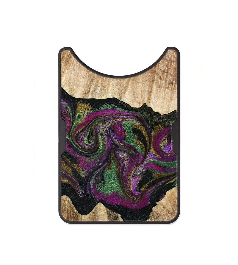 Alloy Wood Wallet - Corey (Purple, 776197)