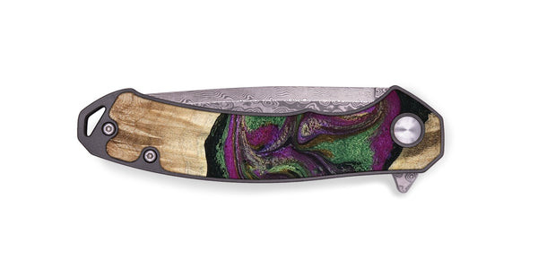EDC Wood Pocket Knife - Corey (Purple, 776197)