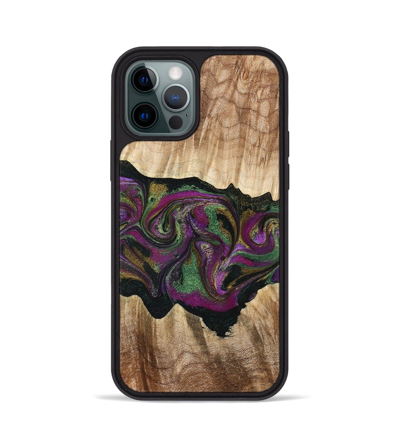 iPhone 12 Pro Wood Phone Case - Corey (Purple, 776197)