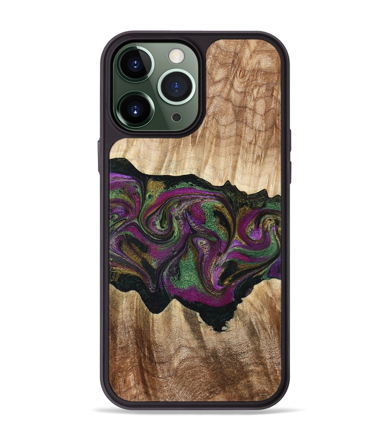 iPhone 13 Pro Max Wood Phone Case - Corey (Purple, 776197)