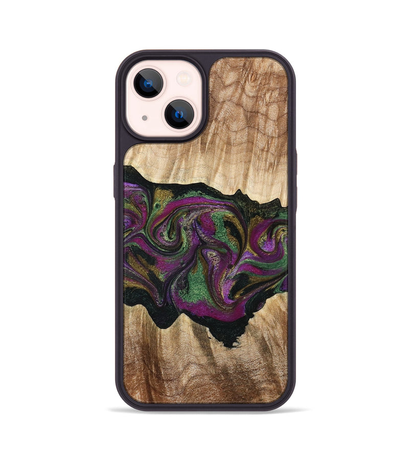 iPhone 14 Wood Phone Case - Corey (Purple, 776197)