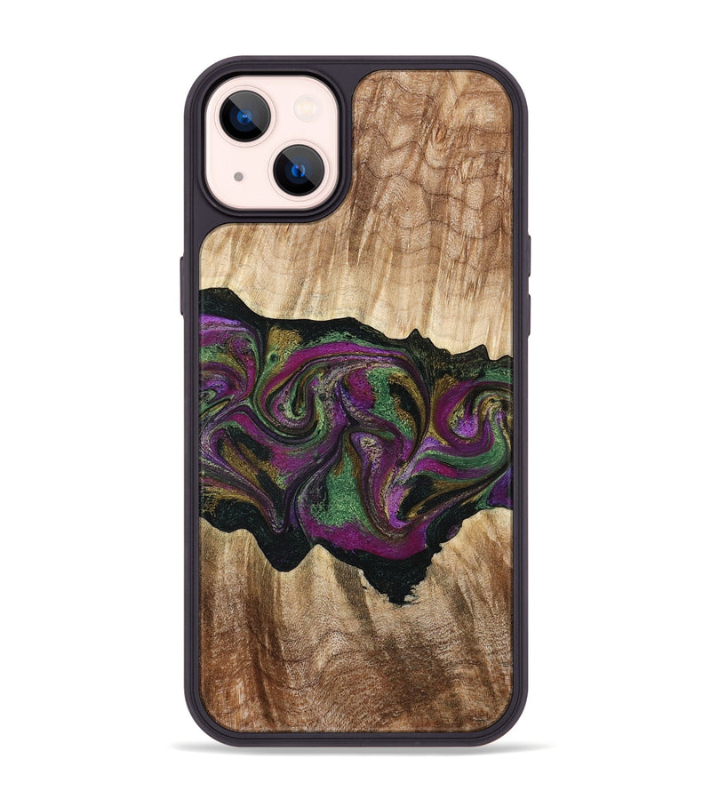 iPhone 14 Plus Wood Phone Case - Corey (Purple, 776197)