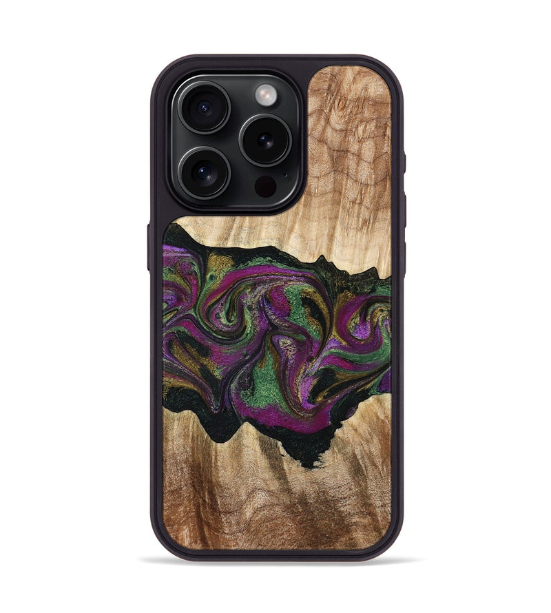 iPhone 15 Pro Wood Phone Case - Corey (Purple, 776197)