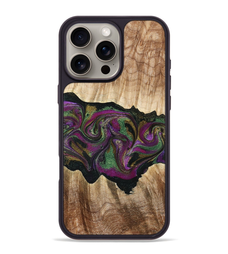 iPhone 16 Pro Max Wood Phone Case - Corey (Purple, 776197)
