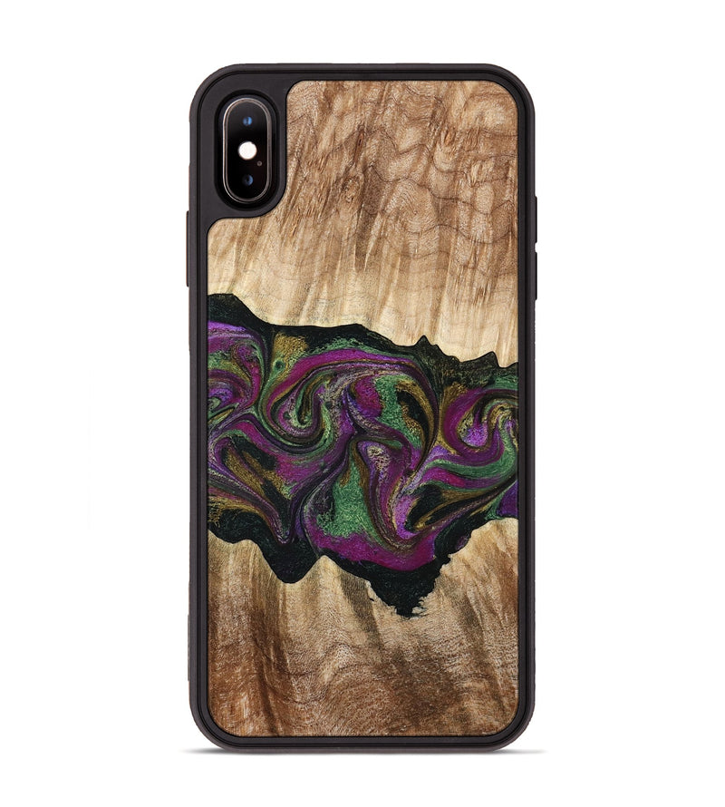 iPhone Xs Max Wood Phone Case - Corey (Purple, 776197)