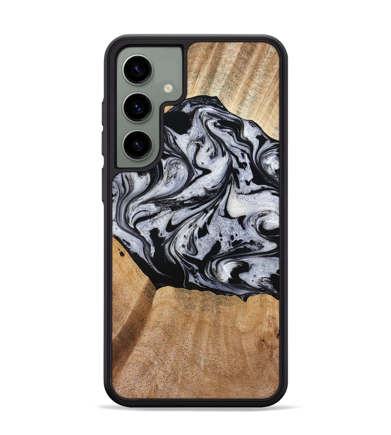 Galaxy S24 Plus Wood Phone Case - Felipe (Black & White, 776238)