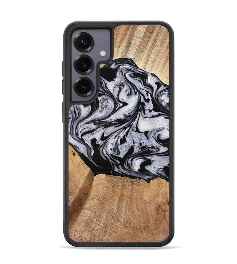 Galaxy S25 Plus Wood Phone Case - Felipe (Black & White, 776238)
