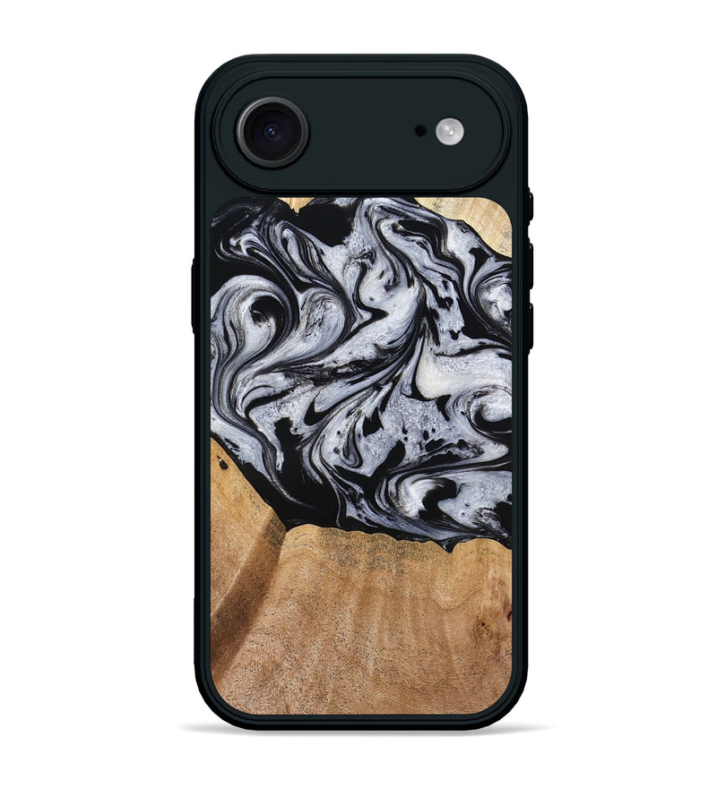 iPhone 17 Air Wood Phone Case - Felipe (Black & White, 776238)