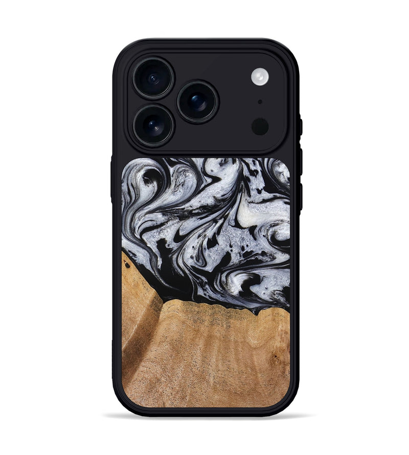 iPhone 17 Pro Wood Phone Case - Felipe (Black & White, 776238)