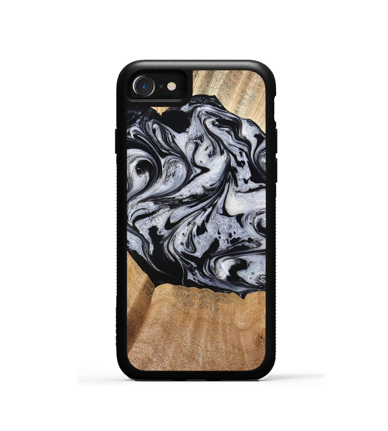 iPhone SE Wood Phone Case - Felipe (Black & White, 776238)