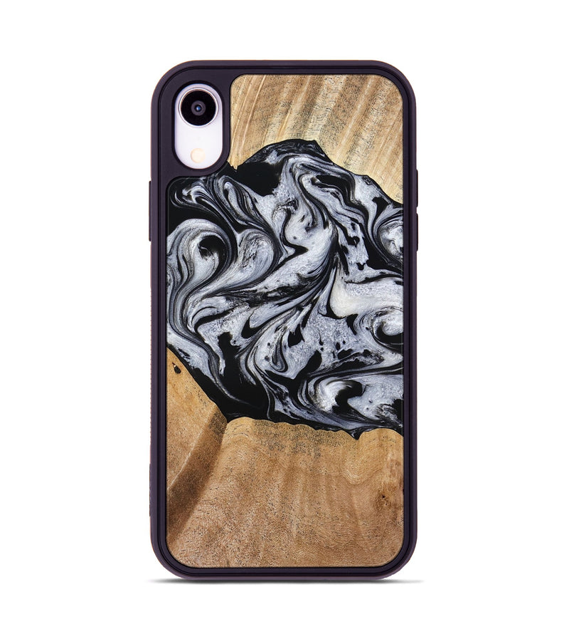iPhone Xr Wood Phone Case - Felipe (Black & White, 776238)