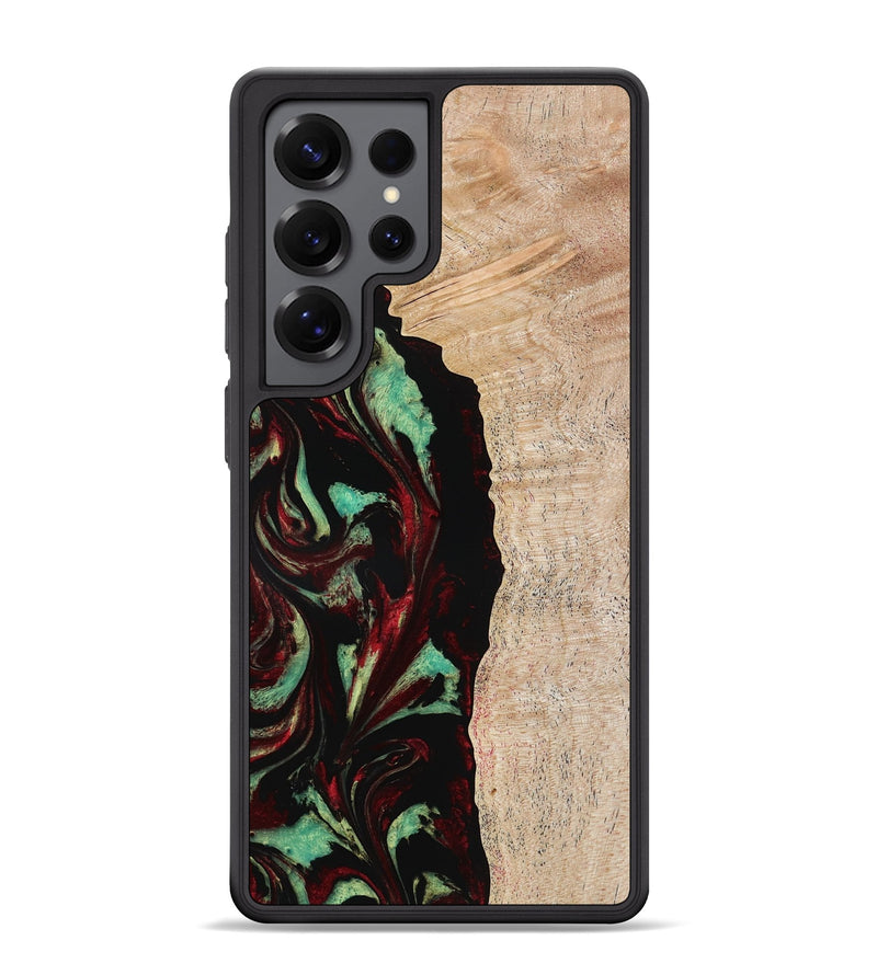 Galaxy S25 Ultra Wood Phone Case - Myla (Red, 776240)