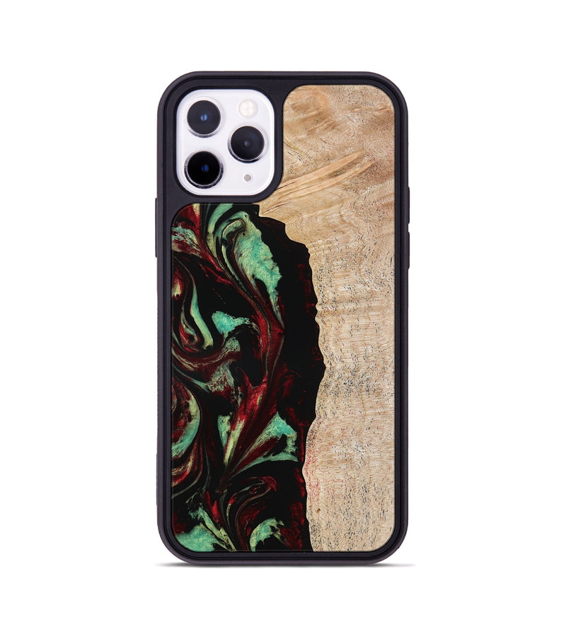 iPhone 11 Pro Wood Phone Case - Myla (Red, 776240)