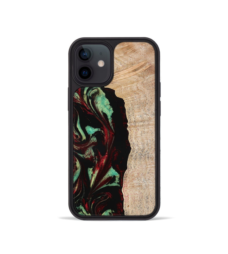 iPhone 12 mini Wood Phone Case - Myla (Red, 776240)