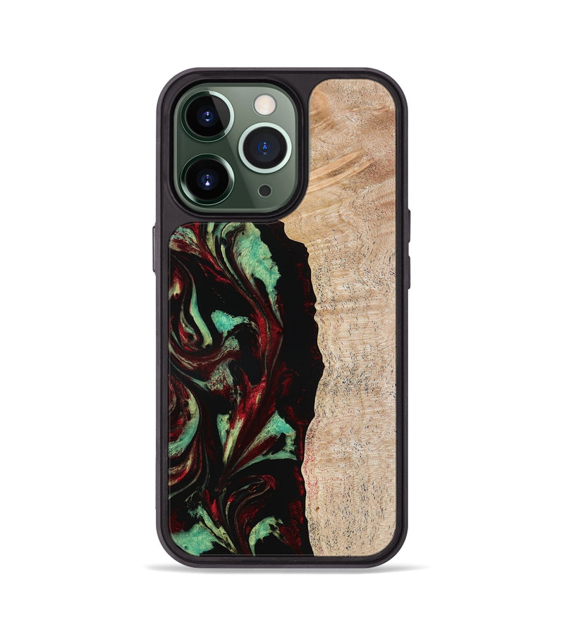 iPhone 13 Pro Wood Phone Case - Myla (Red, 776240)