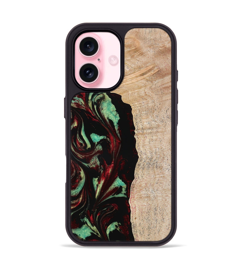 iPhone 17 Wood Phone Case - Myla (Red, 776240)