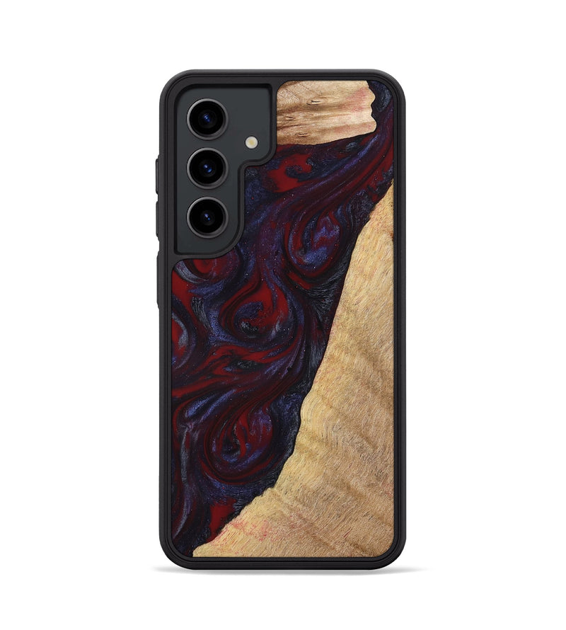 Galaxy S24 Wood Phone Case - Brandy (Red, 776241)