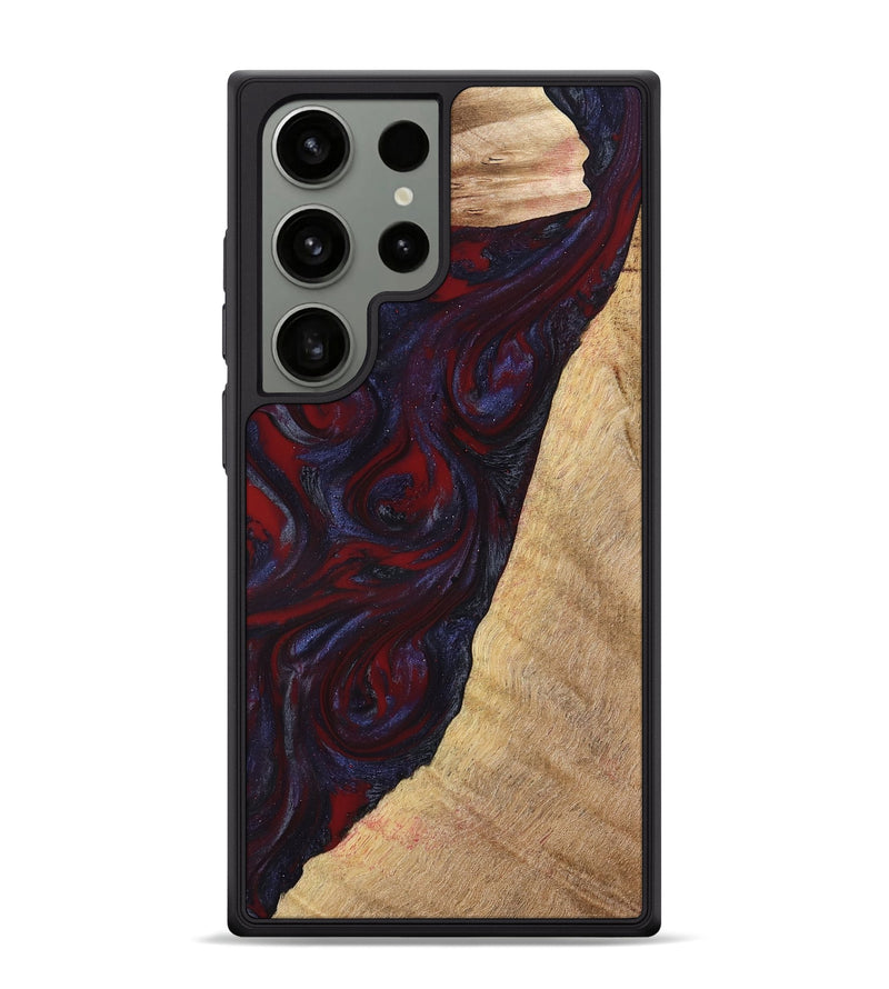 Galaxy S24 Ultra Wood Phone Case - Brandy (Red, 776241)