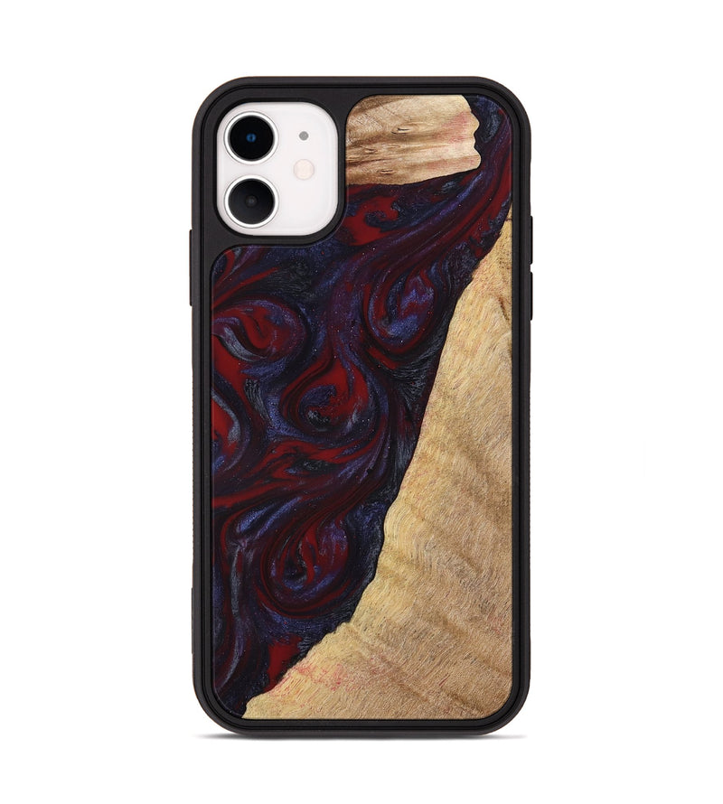 iPhone 11 Wood Phone Case - Brandy (Red, 776241)