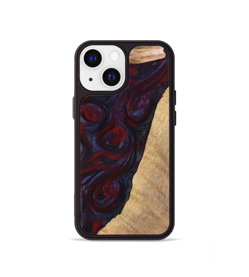 iPhone 13 mini Wood Phone Case - Brandy (Red, 776241)