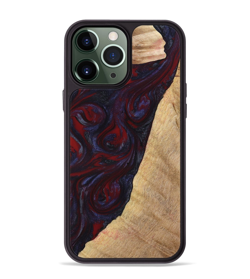iPhone 13 Pro Max Wood Phone Case - Brandy (Red, 776241)