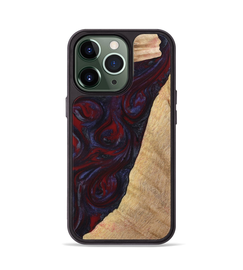 iPhone 13 Pro Wood Phone Case - Brandy (Red, 776241)
