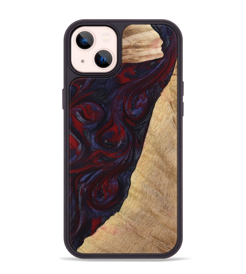 iPhone 14 Plus Wood Phone Case - Brandy (Red, 776241)