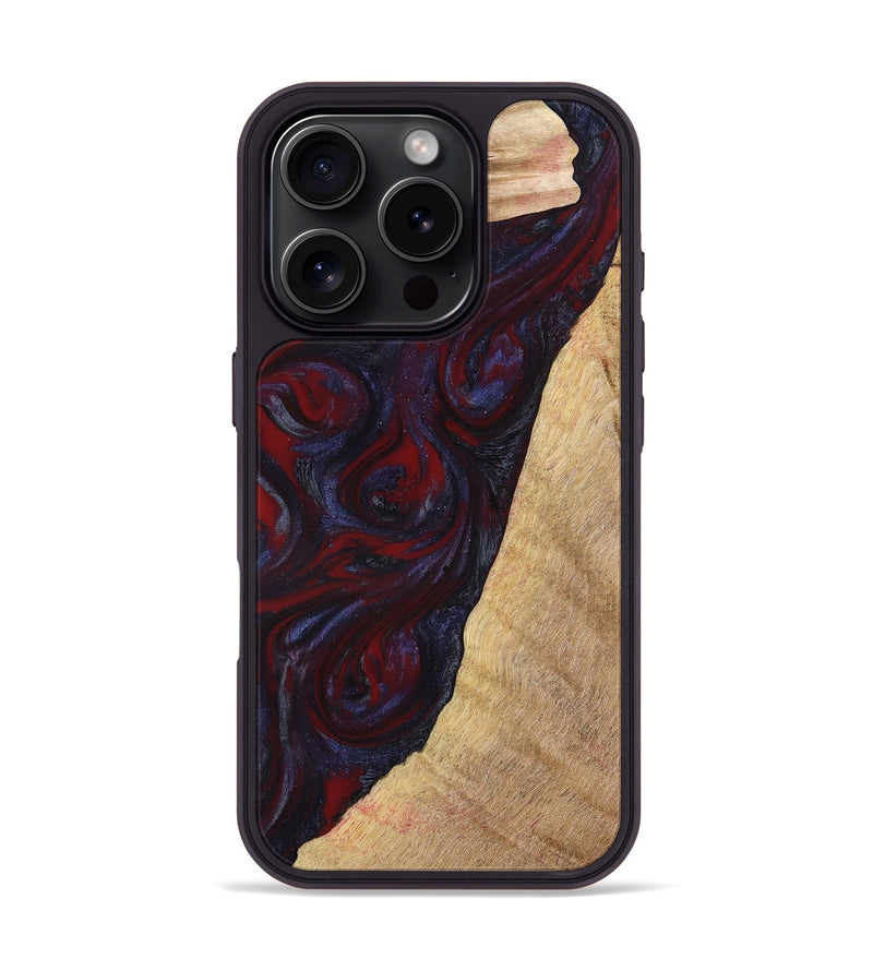 iPhone 16 Pro Wood Phone Case - Brandy (Red, 776241)