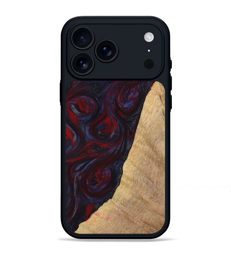 iPhone 17 Pro Max Wood Phone Case - Brandy (Red, 776241)