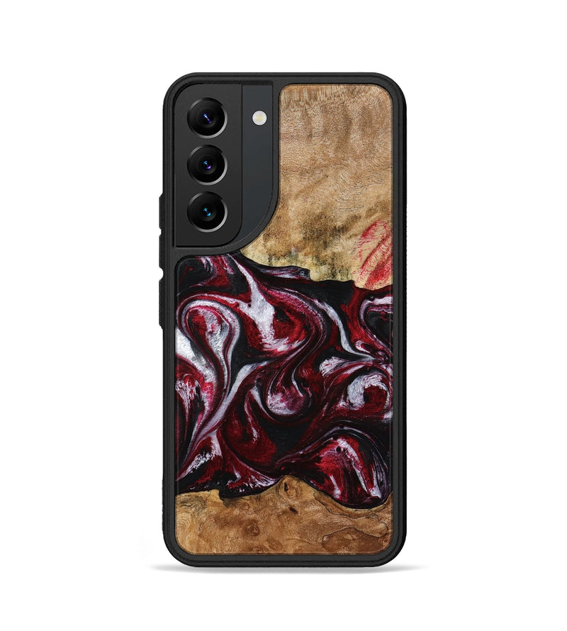 Galaxy S22 Wood Phone Case - Alva (Red, 776242)