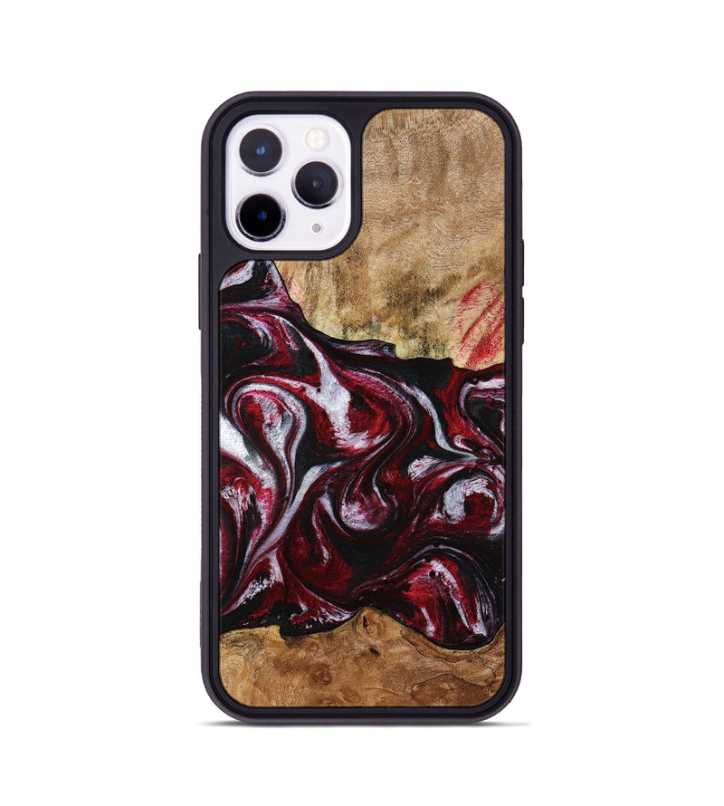 iPhone 11 Pro Wood Phone Case - Alva (Red, 776242)