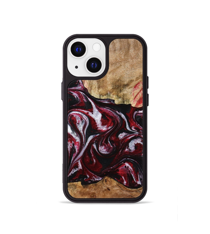 iPhone 13 mini Wood Phone Case - Alva (Red, 776242)