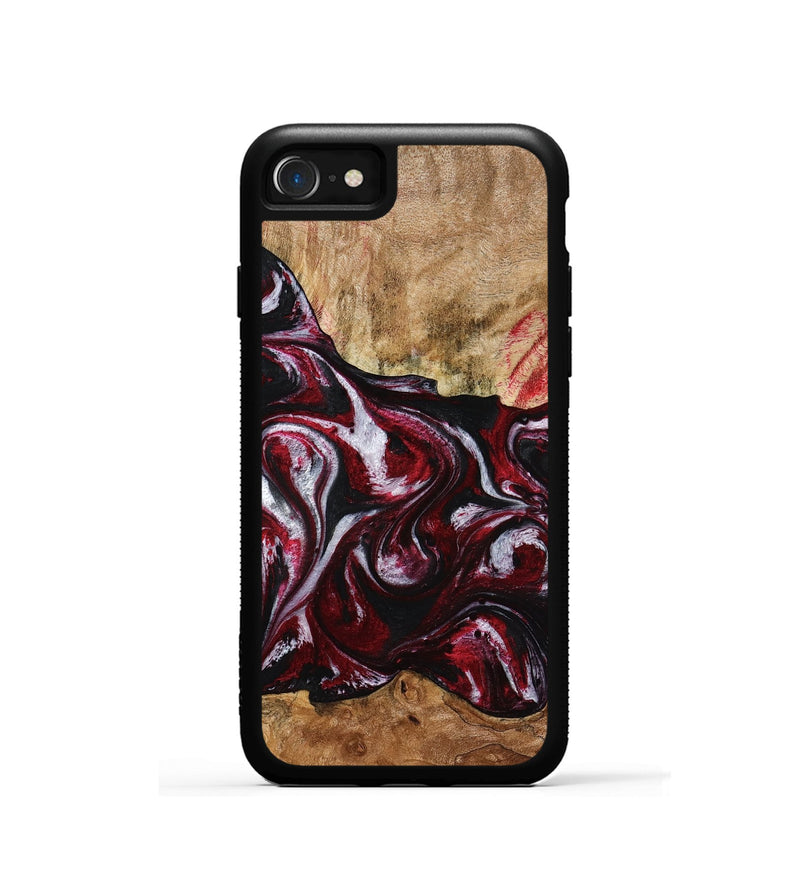 iPhone SE Wood Phone Case - Alva (Red, 776242)