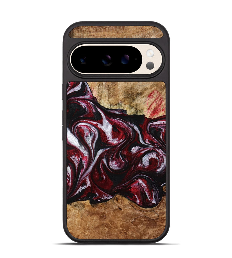 Pixel 10 Wood Phone Case - Alva (Red, 776242)